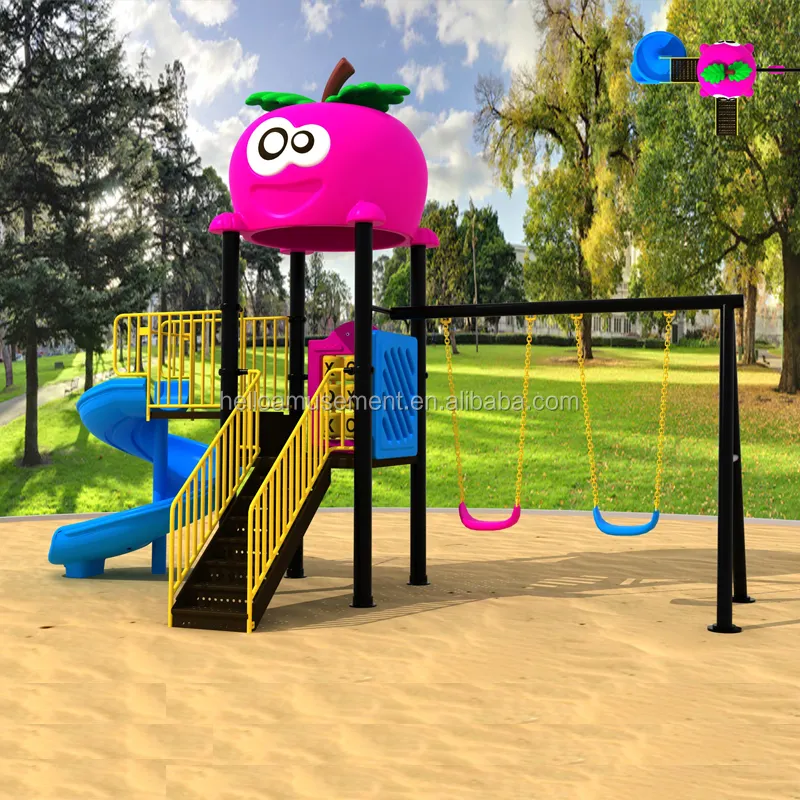 Special offer kids large outdoor slide and swing set combination children's outdoor kids playground equipment
