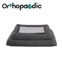 2026 Tapis orthopédique en mousse à mémoire de forme pour cage de chien, lavable, pour cages métalliques, pour chiens de taille moyenne à grande, Cama Para Perros