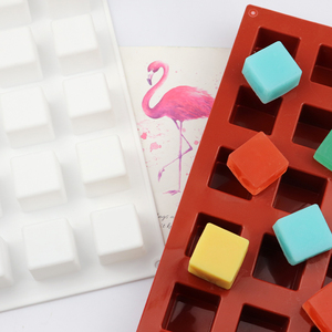 393 15 lỗ hình vuông xà phòng Khuôn Silicone khuôn mẫu cho nến làm Epoxy nhựa khuôn nến xà phòng 2023 nóng bán - Product Image 2