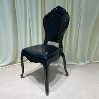 Chaise de salle à manger nordique simple et décontractée, avec dossier en plastique rembourré, pour hôtel, restaurant, banquet, salle privée