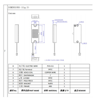 Module de haut-parleur à aimant unique en néodyme KBE-3514 35*14mm, 8 Ohm 2W 2.0-5.0V 80-110dB, étanche IP67, avec trous de fixation