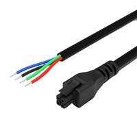Konektor Crimp Lurus Wanita 2 Baris 8 Sirkuit Seri Micro-Fit 3.0 Molex Kustom dengan Pitch 3mm dan Kabel Harness yang Terpasang