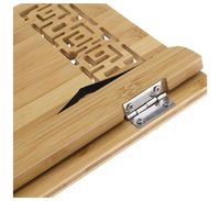Support de livre de cuisine personnalisé en bambou conçu en bois personnalisé support de lecture gravé au laser support cuisine cadeau