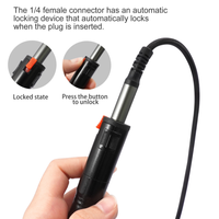 Adaptateur audio verrouillable 6,35 mm 1/4 TRS femelle vers XLR mâle 3 broches pour microphones, consoles de mixage, amplificateurs de puissance