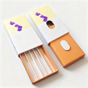 Custom Push <b>Lock</b> Child Resistant Multi Pack Holding 3-6 Pack Roll Cardboard Paper Box Containers <b>with</b> Sliding Drawer <b>Boxes</b> - Product Image 3