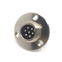 Conector de aviación de tornillo M12 de 7 pines y 12mm, enchufe de montaje en Panel, para conectores circulares