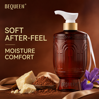 Gel Douche Parfumé OEM ODM 500ml Longue Durée Parfum Cacao Chêne Caféine Éclaircissant Beurre de Cacao Hydratation Profonde