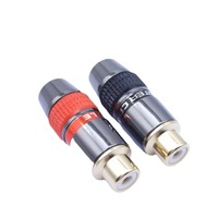 Connettori RCA Femmina Placcati Oro di Alta Qualità, Spina a Banana 1P per Cavi RCA, Contatto in Rame Maschio/Femmina - Vendita Calda