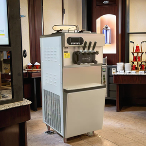 Máquina comercial profesional de helados de alta producción, servicio suave de Gelato de 3 sabores para restaurantes que usan agua con leche cruda - Product Image 6
