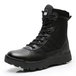 Maelstrom Tactical Combat Boots com zíper Mens Lightweight Tactical Boots Botas trabalho respirável