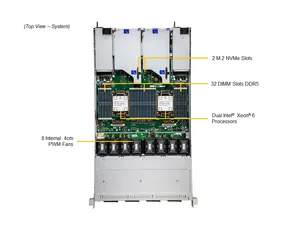Сервер хранения Supermicro 1U SSG-122B-NE316R двухсокета E2 (LGA-4710) процессоры Intel Xeon серии 6700/6500 - Product Image 3