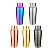 Shaker à Martini Boston 22oz en Acier Inoxydable 304 avec Passoire Intégrée, Couleur Personnalisable, Compatible Lave-Vaisselle, Écologique, pour Barman