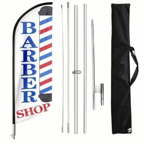 Outdoor Promotional High Quality Advertising Barber Feather Rectangle Teardrop Beach Flag Flying <b>Banners</b> - Product Image 2