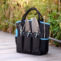 Kit de herramientas de mano de jardín de acero inoxidable, alta calidad, resistente, con bolsa de jardín, 5 uds.