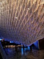 Brique de verre transparente texturée effet glace, décoration suspendue, ornements en verre, cloison décorative pour la maison