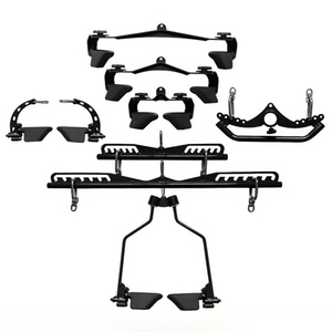 Ensemble de barres latérales Tellus 8 pièces en acier commercial pour salle de sport, accessoires noirs/verts/rouges, machine à câbles complète pour entraînement de force MB08C Tellu - Product Image 3