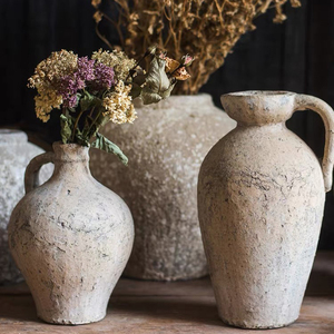 Vaso <span class=keywords><strong>per</strong></span> <span class=keywords><strong>Fiori</strong></span> dal Design Unico <span class=keywords><strong>per</strong></span> Decorazione d'Interni, Economico, <span class=keywords><strong>per</strong></span> Casa e Giardino, Decorazione da Tavolo, Vaso in Ceramica <span class=keywords><strong>Cemento</strong></span> Antico - Product Image 3