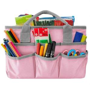 Desktop Tote and Organizer Teacher Helper Bag <b>for</b> Arts <b>Books</b> Stationery Office Desk Organization - Product Image 4
