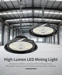 Projecteur Industriel UFO Haute Luminosité Super Lumineux 180LM/W 200W/250W/300W Corps en Aluminium IP65 pour Application en Entrepôt FL-UFO-GF3 Industriel - Product Image 6