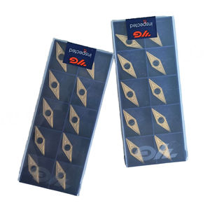 Herramienta de Torneado de Carburo de Tungsteno YG801, Insertos VCMT160404-UG para Torno CNC con Recubrimiento PCD y Corte Eficaz - Product Image 1