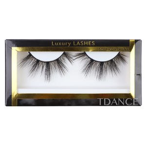 Boîtes d'emballage personnalisées OEM/ODM en gros, faux cils en vison synthétique, faits à la main, PBT coréen, <span class=keywords><strong>bande</strong></span> en coton noir 3D - Product Image 3