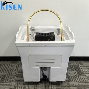 Kisen Nouvelle Version Améliorée Bac à Shampooing Portable pour Salon, Spa Capillaire Mobile pour Hôpital, Salon de Coiffure, Salon de Beauté avec Réservoir d'Eau de 60L - Product Image 4