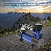 Compresseur d'air métallique 12V pour voiture, moto, camion avec moniteur de pression des pneus, portable et lumière d'urgence