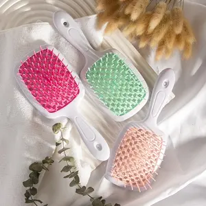 Gloway Home Salon Diy Hairdressing Tool Anti-Static Hollow Out Mesh Hair Brush Wide Teeth Scalp Massage Combs Air Cushion Comb