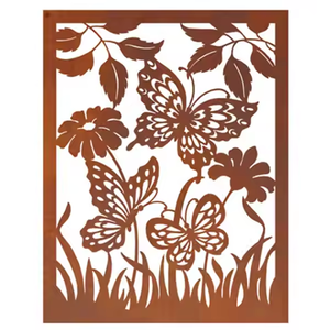Durable Art Deco Freestanding Metal Garden Outdoor Privacy <b>Screens</b> Room Dividers Customizable <b>Panels</b> High Quality Carbon Steel - Product Image 2