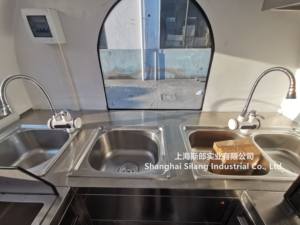 Rimorchio <span class=keywords><strong>Vintage</strong></span> Completamente Attrezzato per Cibo da Asporto, Camion BBQ in Acciaio Inossidabile - Product Image 6