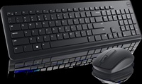 Clavier et souris Dell Pro Long Range, faible bruit et efficaces, pour ordinateur de bureau, KM5221W, pack Dell