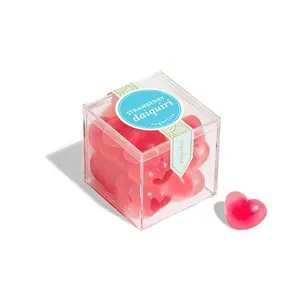 Klare Acryl Candy Box Kleine Candy Cube Kunststoff Aufbewahrung sbox