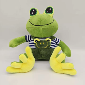 Nuevo y popular juguete de peluche transfronterizo: Muñeco de pareja de ranas, almohada, regalo de Pascua, de poliéster y algodón PP, lindo y lavable. - Product Image 4