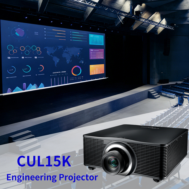 Optoma CUL15K Laser Projector 15000 Lumens WUXGA 4K Compatible Multi-function Engineering Projector for Large Venues