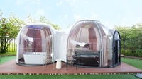 Dôme géodésique de luxe moderne, imperméable, quatre saisons, type igloo, tente préfabriquée, maison bulle pour hôtel/fête/camping/événements culinaires
