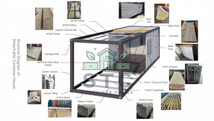 STCcasas - Edificio de Oficinas Prefabricado en Contenedor, Diseño Mediterráneo Modular, Modelo de 20 pies para Oficina o Escuela - Product Image 6