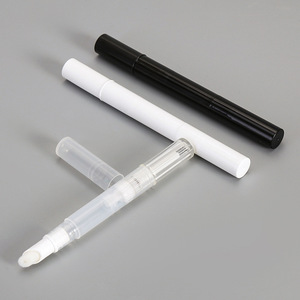 Stylo rechargeable pour liquide nourrissant pour les ongles, traitement de l'onychomycose, emballage cosmétique en plastique de 3ml, transparent noir - Product Image 1