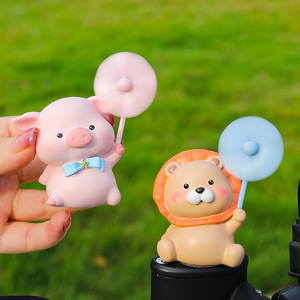 ตุ๊กตาเรซิ่นตกแต่งรถยนต์ หมุนได้ รูปหมีและเป็ดการ์ตูน ของตกแต่งภายในรถยนต์ - Product Image 2