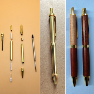 Paquet de démarrage de bricolage Fournitures de projet de tournage sur bois Kit de fabrication de stylo en bois Slimline Pro <span class=keywords><strong>Gel</strong></span> Writer Click Pen Turning Kits - Product Image 5