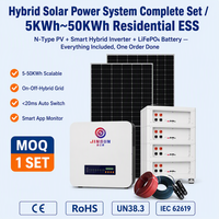 Système de stockage d'énergie domestique solaire hybride avec batterie au lithium 5kWh 10kWh 20kWh 30kWh 51.2V 200AH 314Ah et onduleur solaire – Kit complet