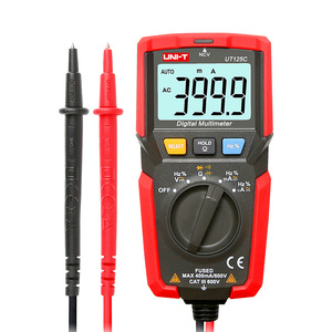 ยูนิ-ที UT125C มัลติมิเตอร์แบบดิจิตอล 600V 400mA ช่วงอัตโนมัติ ขนาดพกพา - Product Image 1