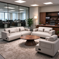 Canapé de bureau commercial, table et chaise de bureau, mobilier d'entreprise pour lieux de réception à Dubaï, projet de mobilier rembourré pour l'hôtellerie commerciale