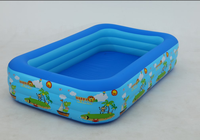 Easy Set Aufblasbarer oberirdischer Pool für Familien-Spreng pool mit Multi-Size-PVC-Rechteck-Sommers chwimmbad