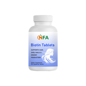 Tabletas de Biotina de Acción Rápida al por Mayor, 150 Unidades, Suplemento Dietético Vegetariano, Apoya el Cabello, la Piel, las Uñas y la Producción de Energía - Product Image 1