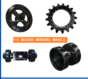 ชุดขุดเจาะยางรางช่วงล่างอะไหล่เครื่องจักรก่อสร้างชุดติดตามลูกกลิ้ง MST600 MST1500 MST800 - Product Image 5