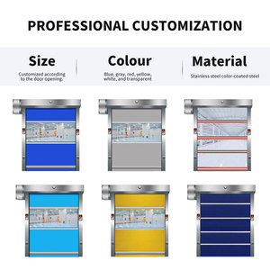 <span class=keywords><strong>Porte</strong></span> enroulable industrielle à détection automatique à grande vitesse, haute résistance, résistante à la corrosion, pour usine - Product Image 5