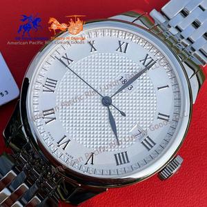 Montre pour homme de qualité 5A, avec un charme classique, grand cadran avec calendrier, étanche et fond transparent - Product Image 1