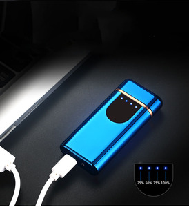 Electric <strong>Lighter</strong> Finger Switch LED Light Windproof Cigarette Electric <strong>Lighter</strong> 709 USB Rechargeable <strong>Lighter</strong> for Cigarette - Product Image 5