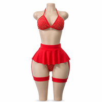 Bikinis sexy personnalisés, élastiques, respirants et à séchage rapide, tenues de strip-teaseuse, vêtements de danse exotique pour la pole dance