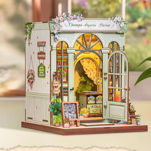 Vente flash : Kit de <span class=keywords><strong>maison</strong></span> miniature à faire soi-même pour les livres - Porte-livres Book Nook, assemblez votre propre chalet de jardin féerique, décoration de bureau unique - Product Image 2